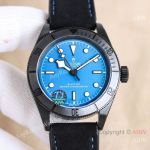 High Quality Replica TUDOR Black Bay Black Leather Strap Different Color Face Dial Black Bezel Watch 41mm